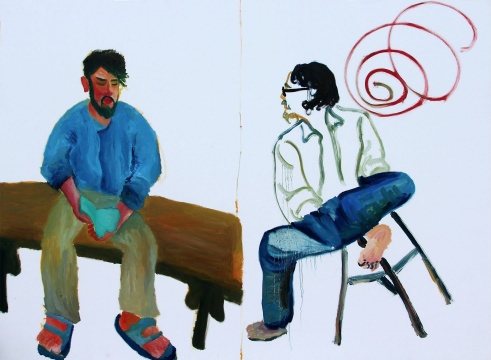 《收藏3》 180x250cm 布面油畫 2014
