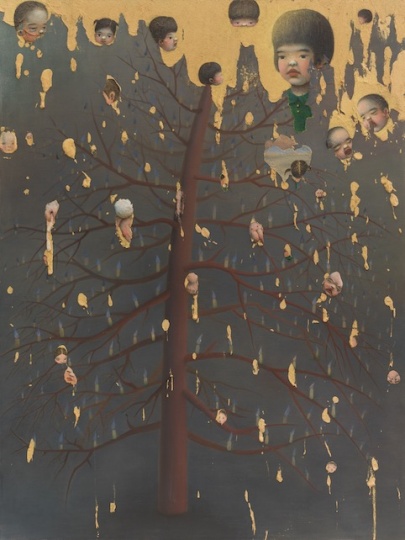陳可《你的樣子》200×160cm 布面綜合材料 2015
