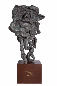 薩爾瓦多·達(dá)利 《農(nóng)牧神 人頭角》  218×60×140cm 銅 1973
