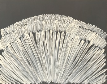 李健鏞 《身體描繪 76-4》 91 x 116.7cm 布面鉛筆，丙烯 2017
