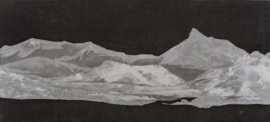 ?安曉彤 《山水》 100 × 220 cm 宣紙、水墨 2018
