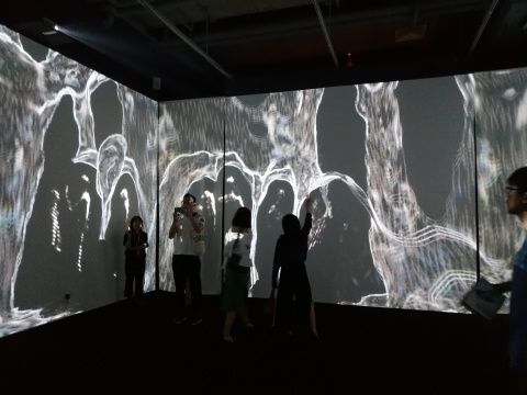 “超級對撞”展覽現(xiàn)場，Vincent Houzé作品，體驗一場人與水的碰撞
