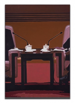 楊振中《靜物與風(fēng)景 #31》 油畫 200×142.5 cm 2018
