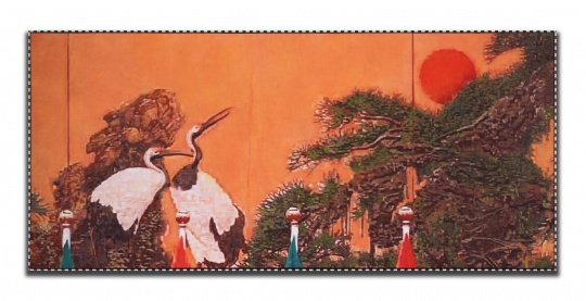 楊振中《靜物與風(fēng)景#3 》油畫 67.2×150 cm 2018
