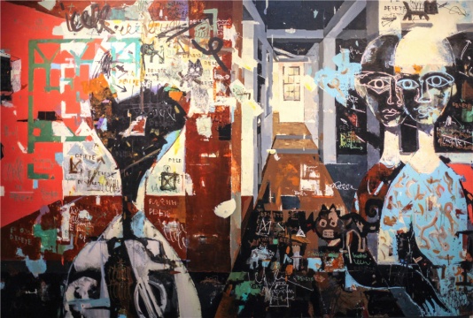 黃大維《Huaboo 》130×193.5cm 布面壓克力  2018
