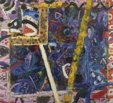 吉蓮·艾爾斯《藍寶石》264.5 x 294.5 cm 布面油畫 1987
