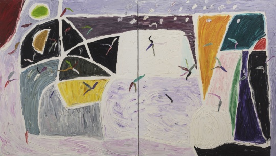 吉蓮·艾爾斯《白色之風(fēng)》  244 x 427cm  布面油畫 1998-1999

