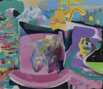 王海洋《無題》210 x 240 cm  布面丙烯  2015 
