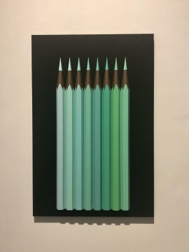 《秩序》60×90cm 密度板雕刻 丙烯 鋁板 2018
