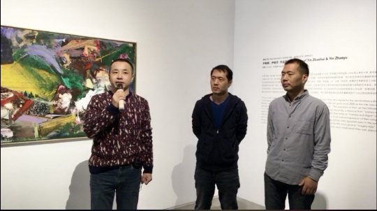 策展人方志凌，藝術(shù)家尹朝輝、尹朝宇
