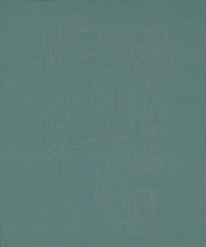 《畫眉序》大漆、麻、木板，60cmx50cm 2016
