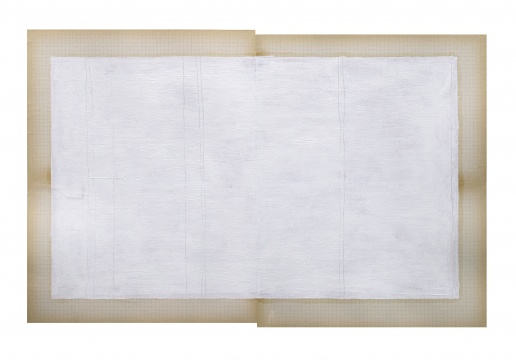 李昶《舊秩序，新秩序》水彩紙，古董筆記本白頁(yè)，油彩和鉛筆 48×65cm 2018
