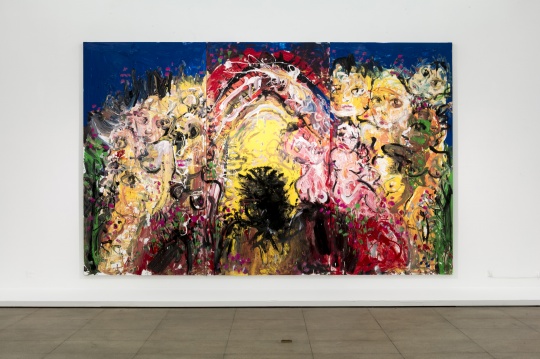 《淖中花 — 欲望之門 》布面油畫   370 x 600cm 2018
