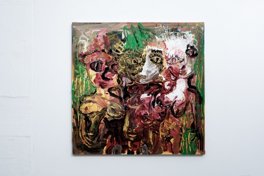 《淖中花 — 樂性》  布面油畫  150 x 150cm 2018
