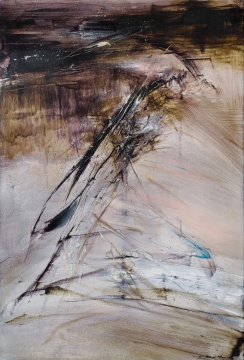 趙無(wú)極《現(xiàn)當(dāng)代藝術(shù)》布面油彩 130x89cm 1964

