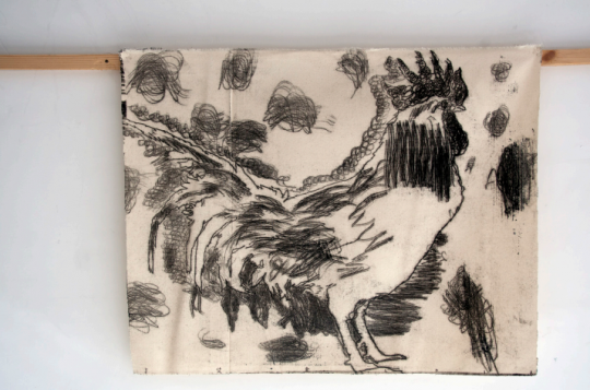 于艾君 《雞（硬胸）》 65x79.5cm   布面油畫(huà) 2018