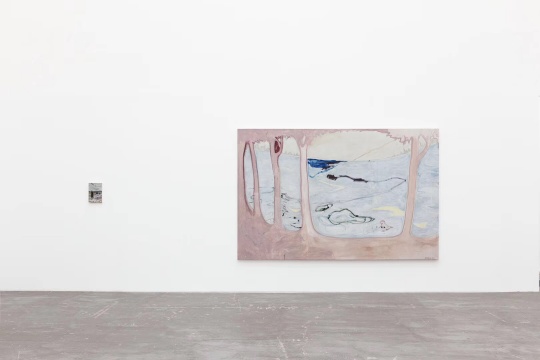 《羅馬是個湖 181202》198x305cm 布面油彩 & 丙烯 2018 （右）
