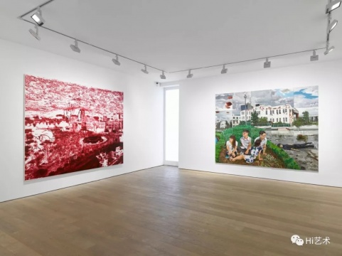 2019.01.25-2019.03.02，里森畫(huà)廊“劉小東：失眠的重量”展覽現(xiàn)場(chǎng)（圖片來(lái)源：里森畫(huà)廊官網(wǎng)）
