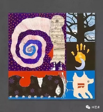 克里斯蒂安·西爾萬 《Oiseau-spirale Ⅲ》 80×100cm 布面丙烯  1990年代

圖片來源：克里斯蒂安·西爾萬2號FACEBOOK（注：克里斯蒂安·西爾萬有三個臉書賬號，分別名為Christian Silvain、Christian  Ⅱ、Silvain Ⅲ），?克里斯蒂安·西爾萬

