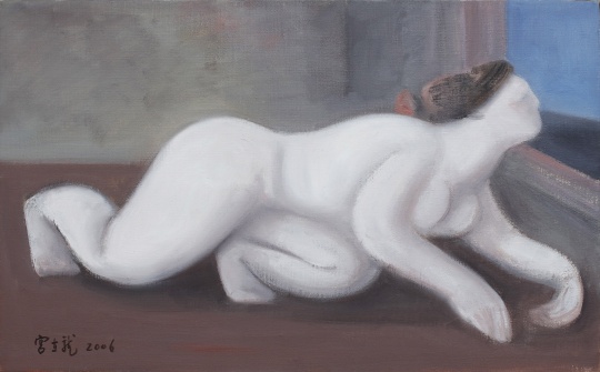 宮立龍 《白》33x53cm 布面油畫 2006