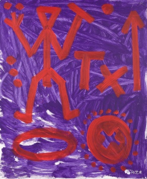 彭克（A. R. Penck）《這一年 '89-Standart》 120 × 100 cm 120 × 100 cm 1991
估價(jià)HKD 500,000 – 800,000

