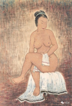 潘玉良 《坐姿裸女》100 × 70cm 彩墨紙本 約1940~1945作
估價(jià): HKD 12,000,000 – 25,000,000

