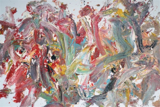王易罡《抽象作品a78》200x300cm 布面油畫 2018
