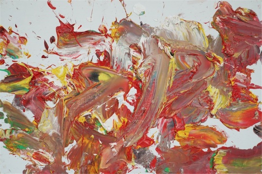 王易罡《抽象作品e62》80x120cm 布面油畫 2018
