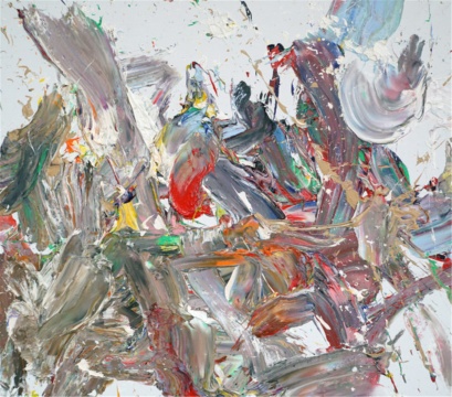 王易罡《抽象作品e56》140x160cm 布面油畫 2018
