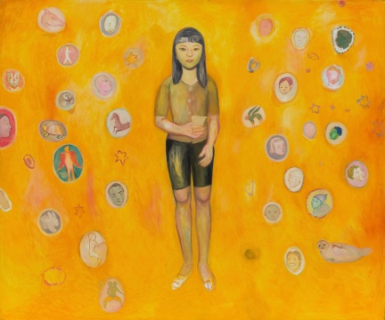 段正渠《女孩》 150x180cm 布面油畫 2018
