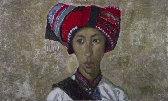 毛旭輝 《圭山寫生·阿詩瑪》 60×100cm 布面油畫 2013
