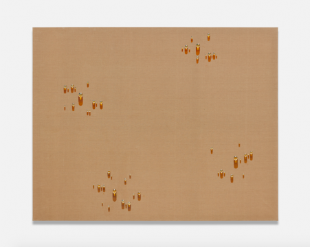 金昌烈《水滴》181.6×229.9×3.2cm 布面油畫 1997? Kim Tschang-Yeul 攝影：Matt Kroening致謝藝術(shù)家和阿爾敏·萊希
