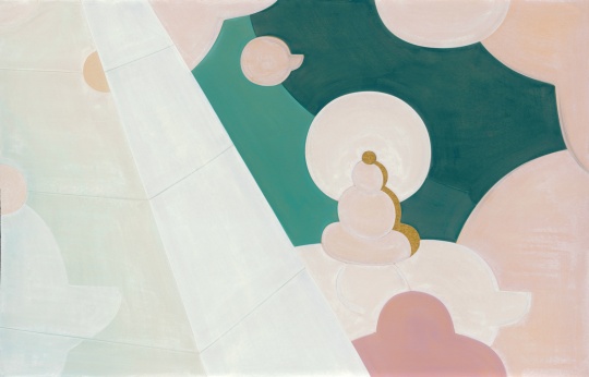 《本自具足之七》 紙本水墨、丙烯、鉛筆  104x162cm 2019
