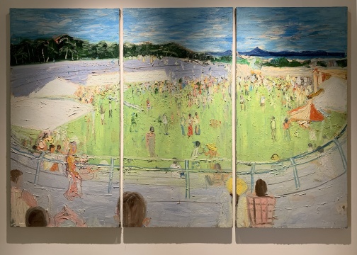 《露天音樂會(huì)》200×300cm 布面丙烯
