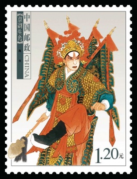 《京劇生角 (六枚)》之二
40mm×30mm 2007
