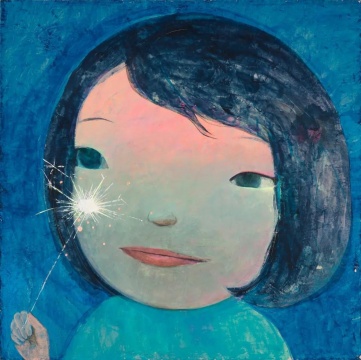 忻洛汀《煙火7》100×100cm 布面丙烯 2018
