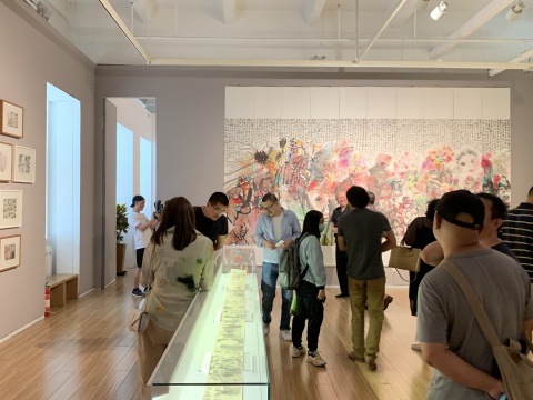 李津個(gè)展“心經(jīng)”，玉蘭堂展覽現(xiàn)場
