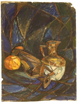 周邁由 《哥們兒》 49.5×38.5cm 紙本油畫(huà) 1978
