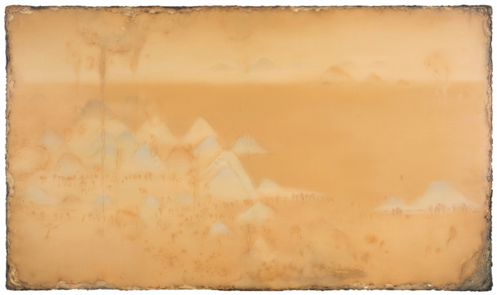 陳淑霞《淺絳》210×360cm 布面油畫 2014 
