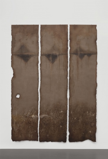 陳淑霞《后山》472×116cm×3 布面油畫 2019
