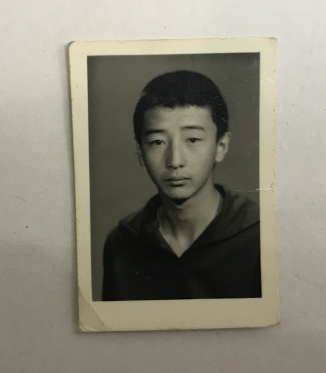 少年時(shí)代的唐志岡 
