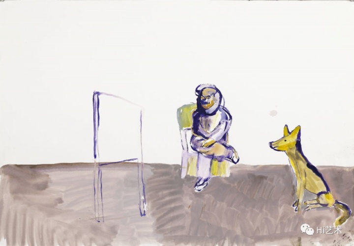 唐志岡 《一個(gè)兒童的叛逆史- 36》 79×55cm 紙本水粉 2018
