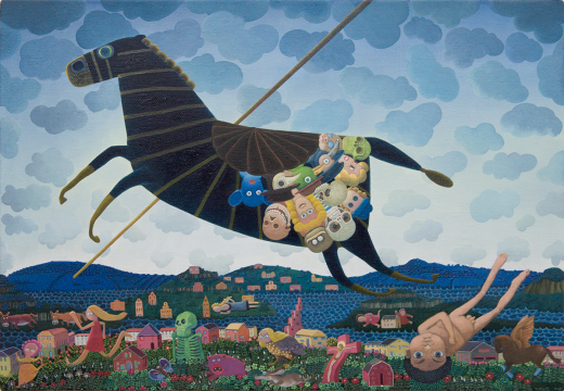 張弓 《啟示錄 No.7》 45x65cm 布面油畫 2020

