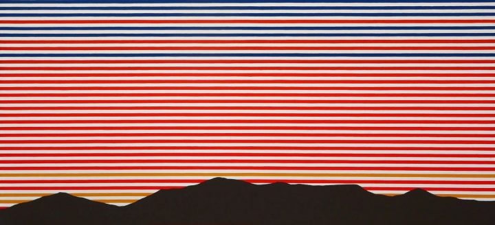 劉港順《山河無盡》136×292cm 布面油畫 2012
