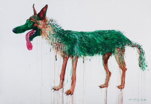 周春芽 《站著的TT》2008 布面油畫 220 × 320cm 簽名：2008 周春芽 Zhou Chunya 華藝國際（北京）2020秋季拍賣會拍品

