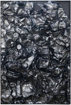 《物的褶皺-83》250×170×80cm 鐵、鋁、不銹鋼 2020
