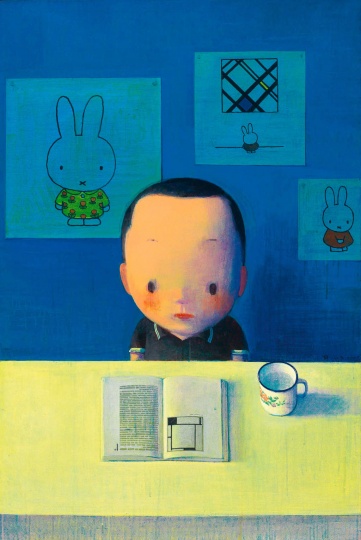 劉野 《蒙德里安、迪克·布魯納和我》 120×80cm 布面丙烯 2003

成交價(jià)：1058萬(wàn)元

2019北京保利春拍

經(jīng)典的“蒙德里安”元素已經(jīng)成為劉野作品中標(biāo)志物一樣的存在，擁有廣大擁躉

 

