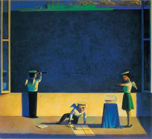 劉野 《海的構(gòu)成》 90×100cm 丙烯油畫 1995

成交價(jià)：10.35萬(wàn)港元

1996佳士得香港
