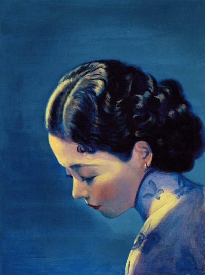 劉野 《阮玲玉之三》 60×45cm 布面油畫 2002
成交價(jià)：295萬(wàn)港元
2015保利香港秋拍
