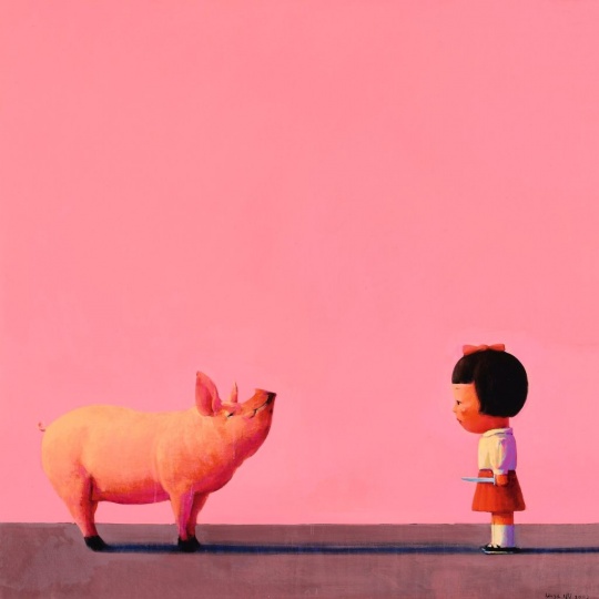 劉野 《溫柔地殺我》90×90cm 壓克力畫布 2002

成交價(jià)：154萬(wàn)元

2006香港蘇富比秋拍
